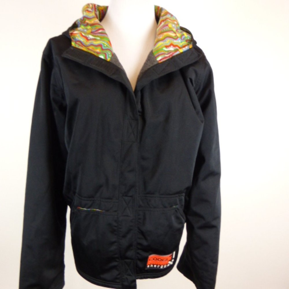 COOGI AUSTRALIA hoodie parka jacket L black vintage